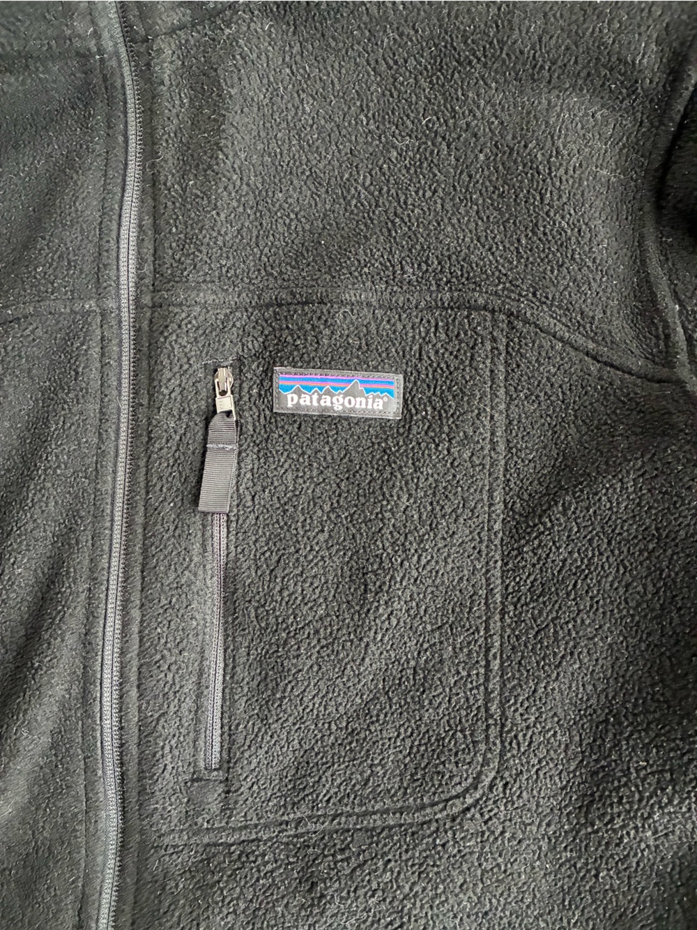 Patagonia Synchilla Fleece Jacket Men’s M Black Full Zip Outdoor Gorpcore - Picture 4 of 13